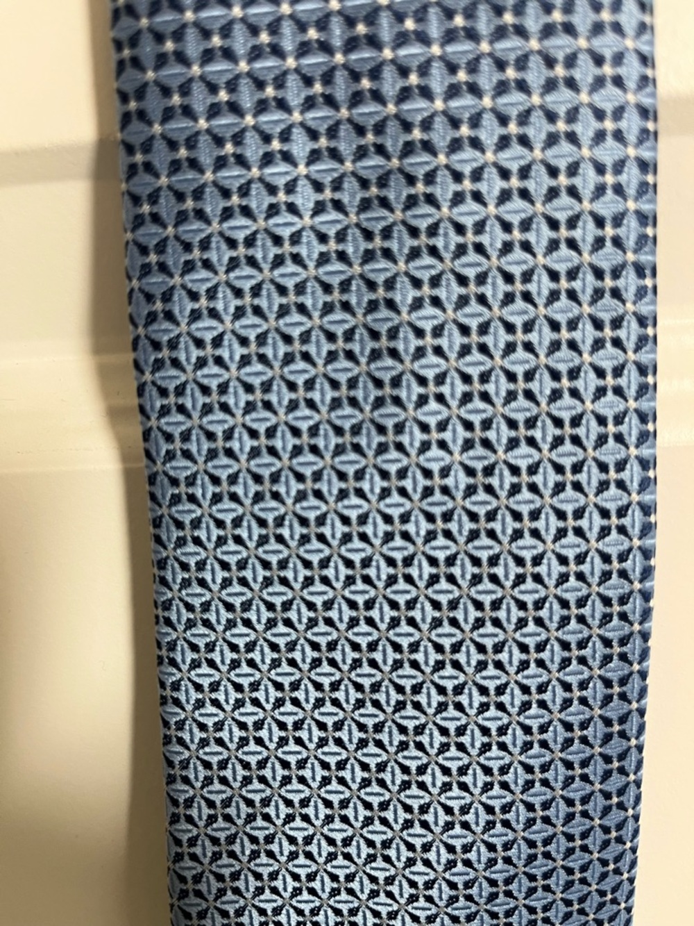 Charles Tyrwhitt Silk Tie Blue Geometric Classic Business - Picture 2 of 6